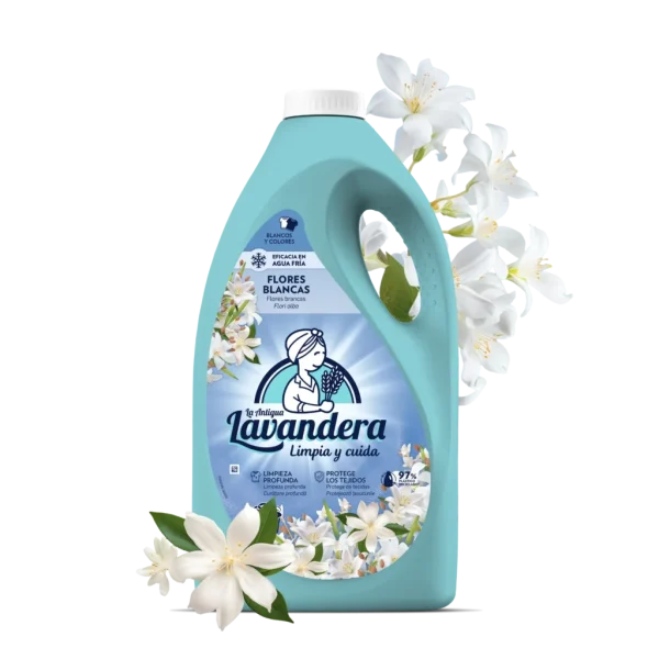 Lavandera detergent lichid Flori Albe 4,5L 90 spalari