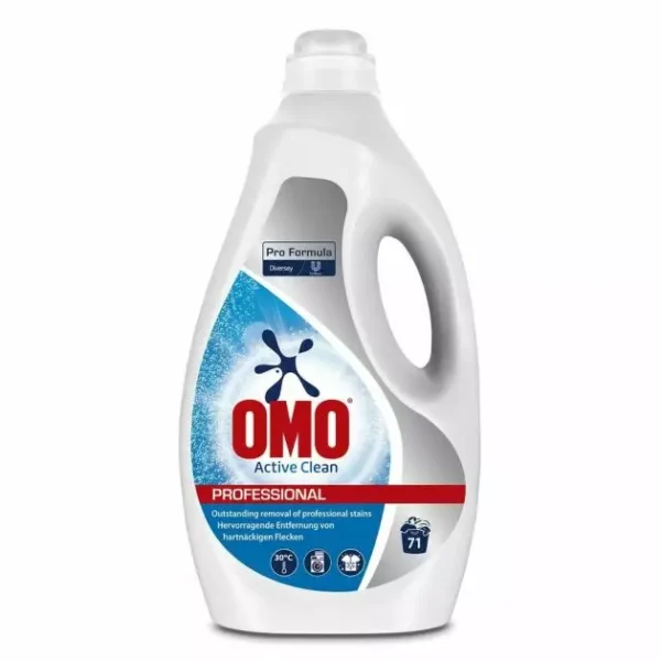 Detergent de rufe lichid automat Omo Professional Active Clean, 5 L, 71 spalari