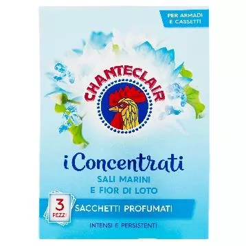 CHANTECLAIR 3 SACULETI CONCENTRATI INTENSI SI PERSISTENTI,SALI MARINI E FIOR DI LOTO