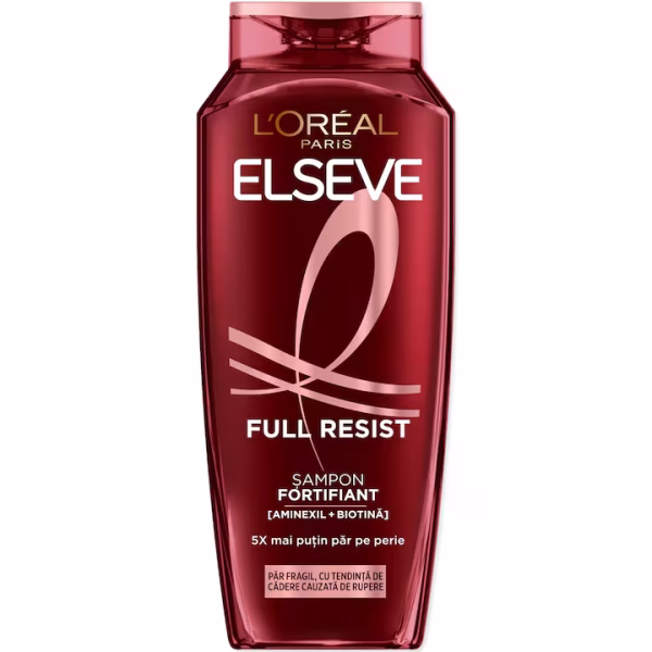 Sampon fortifiant L'Oreal Elseve Full Resist, pentru par fragil cu tendinta de cadere, 250 ml