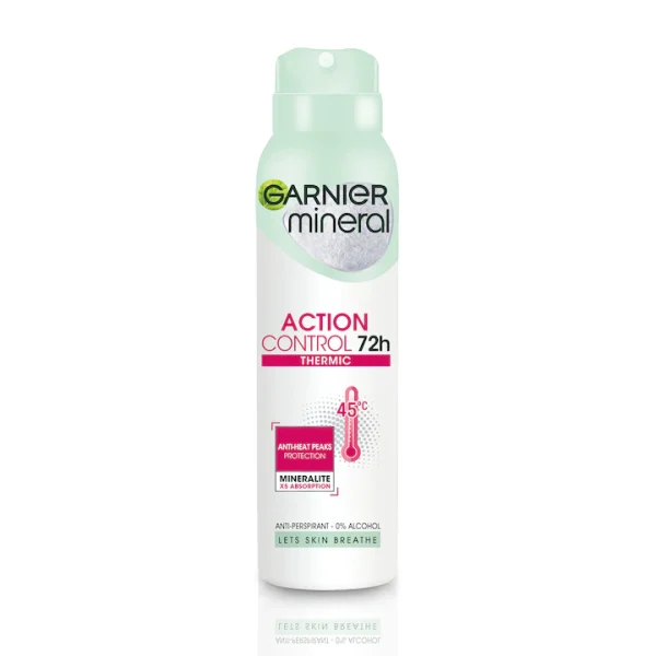 Deodorant antiperspirant spray Garnier Mineral Thermo Protect pentru femei, 150 ml