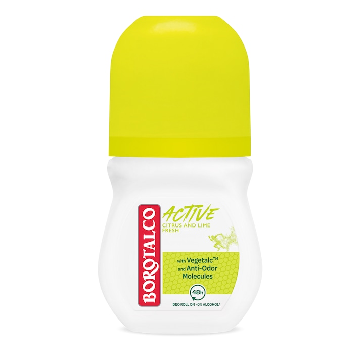 Deodorant Roll-on Antiperspirant Borotalco Active Green, 50 ml