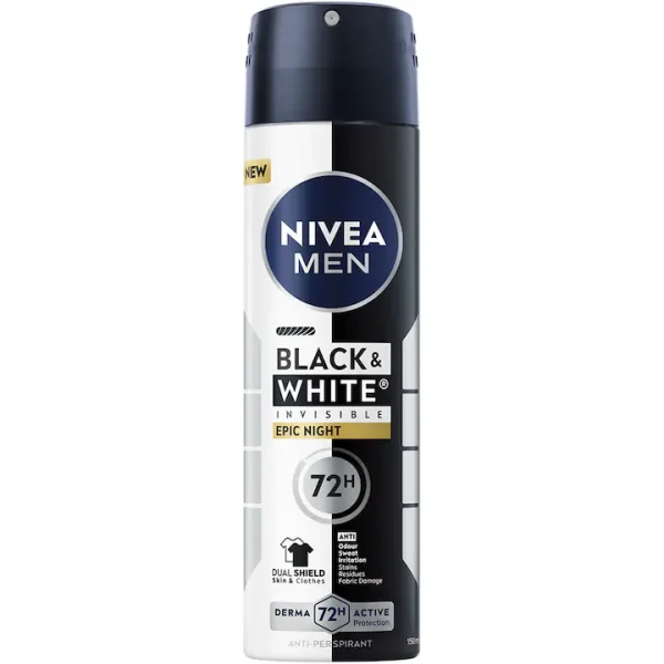 Deodorant spray masculin NIVEA MEN Black&White Epic Night 150 ml