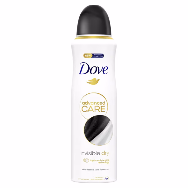 Dove spray deo  invisible dry 72h