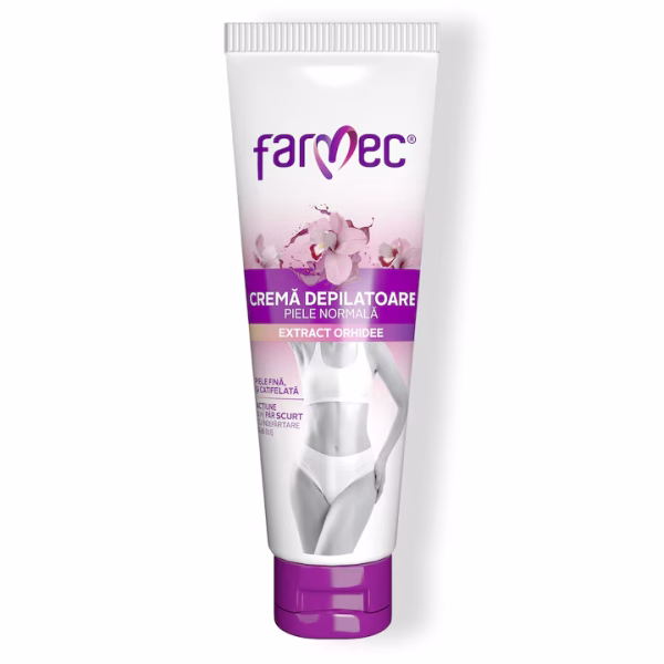 Crema depilatoare Farmec, pentru piele normala, Orhidee, 150 ml