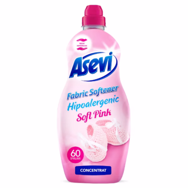 Balsam de Rufe Hipoalergenic Asevi Soft Pink, 60 spalari, 1.5 l