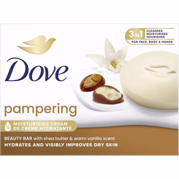 Sapun solid Dove Pampering Shea Butter & Warm Vanilla 90 g
