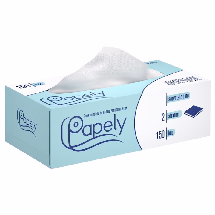 Set 150 bucati, servetele, Papely la cutie