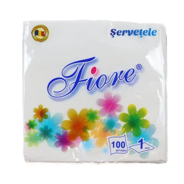 Fiore Servetele Masa 1 strat 25X25cm 100Buc/Set