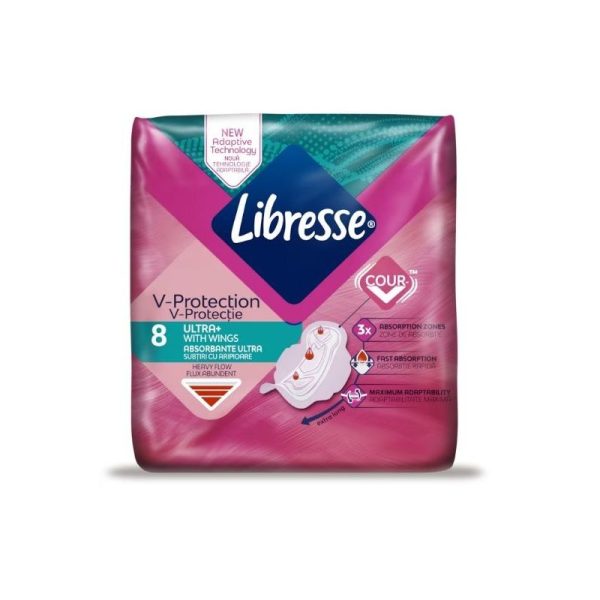 Absorbante subțiri de lungime medie, 8 bucati, Libresse
