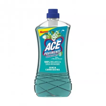 Detergent Pardoseli Ace Fara Clor Cu Parfum De Talco Si Mosc Alb 1L
